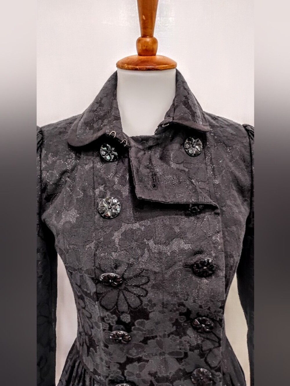 BETSEY JOHNSON BROCADE RETRO DOUBLE BREASTED JACKET - Picture 11 of 11